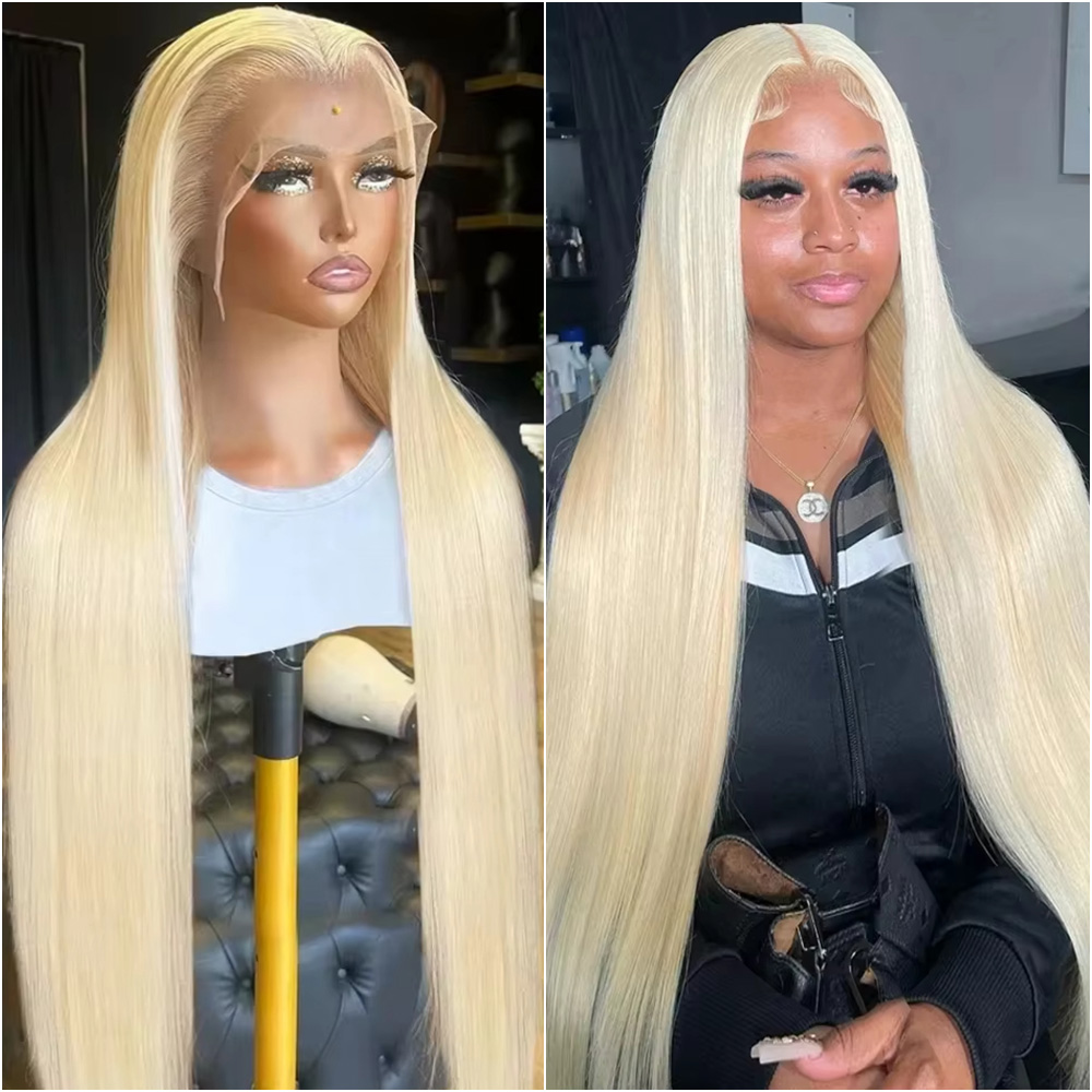 Eyelash Extension Natural Look - Blonde 613 Straight 13x4 Hd Lace