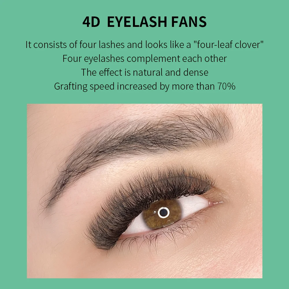 GLAMLASH 4D W Shape Eyelash Ex - огляд і ціна Eyelash Extension Human Hair
