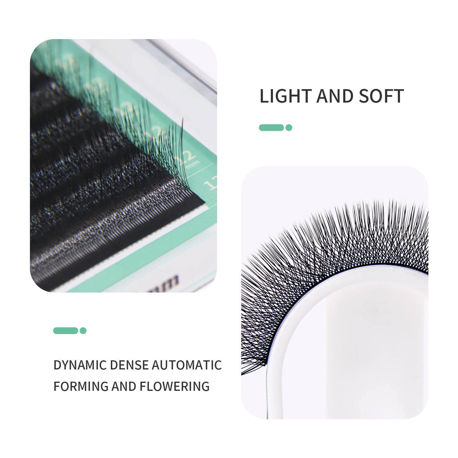 GLAMLASH 4D W Shape Eyelash Ex - огляд і ціна Eyelash Extension Human Hair