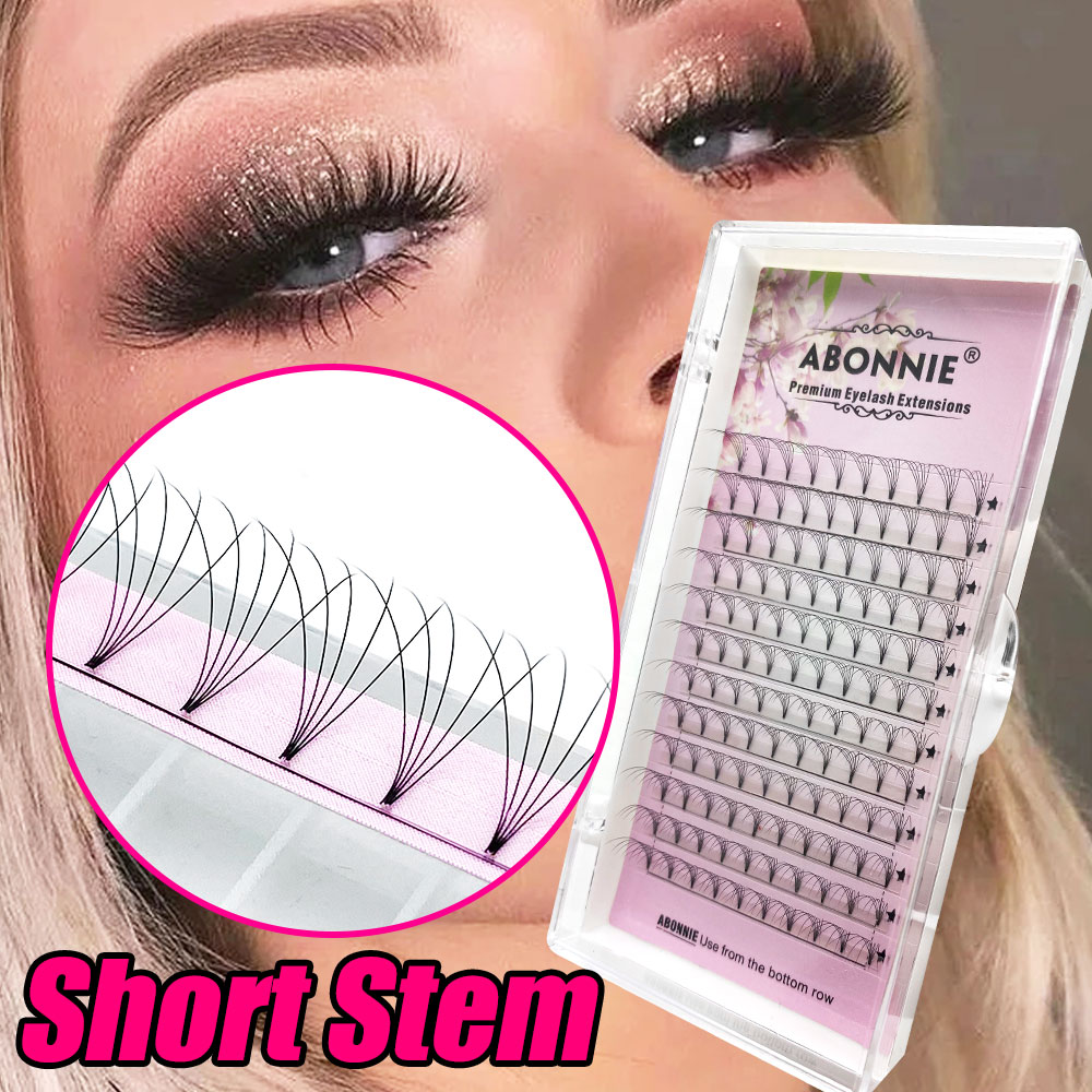 ABONNIE Velvet Short Stem Russ - огляд і ціна Eyelash Extension Russian