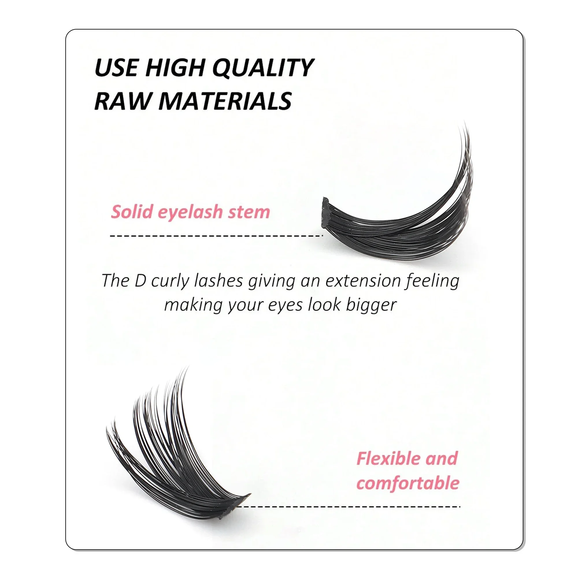 Russian Volume Cluster Lashes  - огляд і ціна Eyelash Extension Russian
