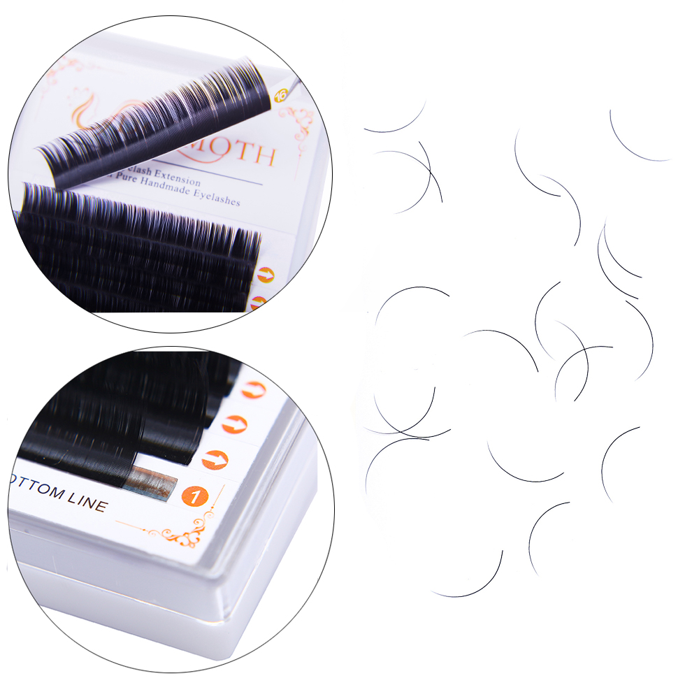 DOSMOTH 10 boxes 16rows 7-16mm - огляд і ціна Eyelash Extension Human Hair