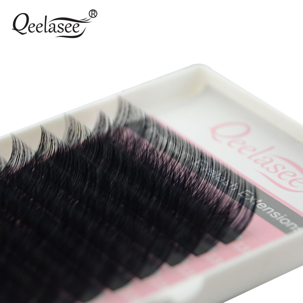 Qeelasee Faux Mink Individual  - огляд і ціна Eyelash Extension Human Hair