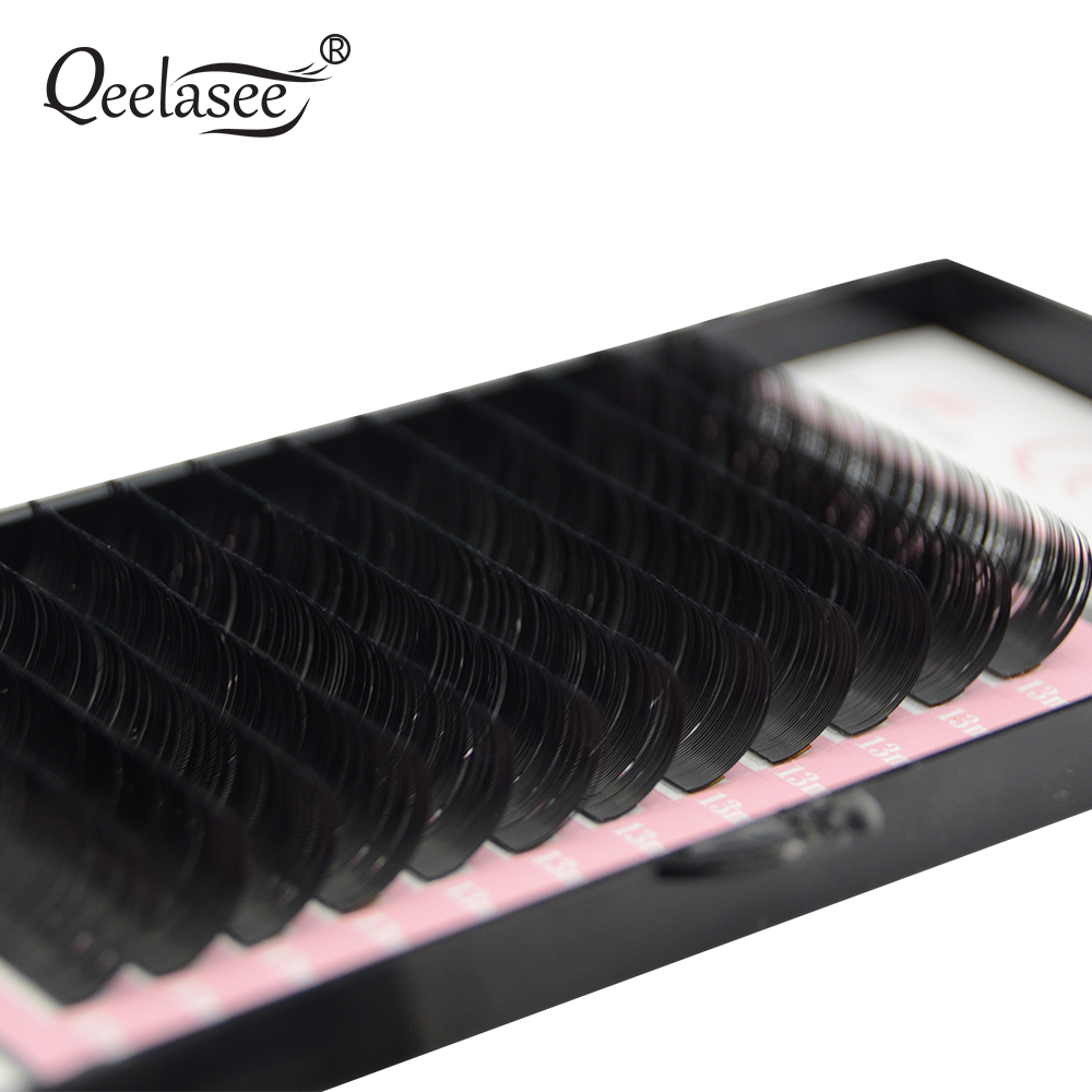 Qeelasee Faux Mink Individual  - огляд і ціна Eyelash Extension Human Hair