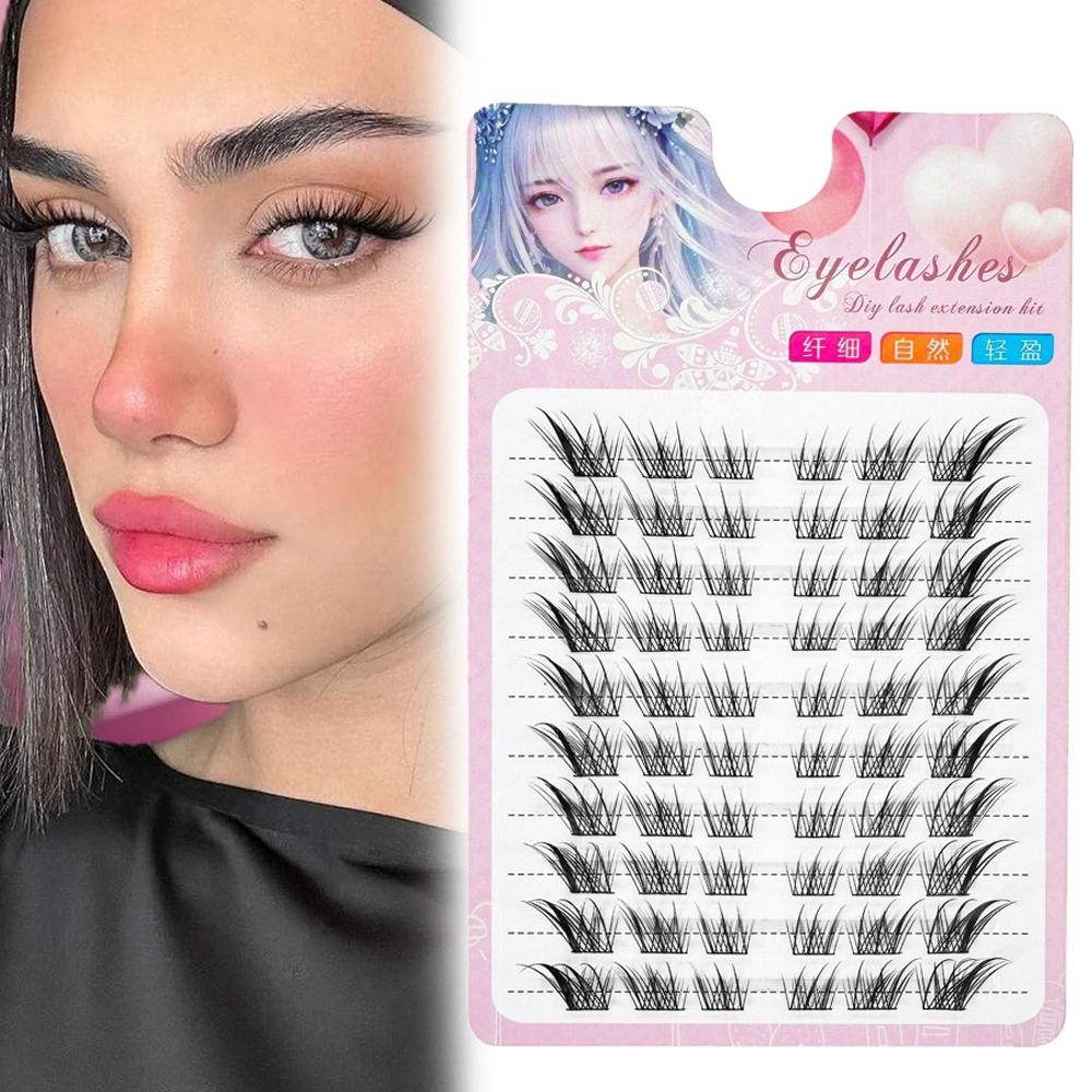 3D Cat Eye Clusters Lashes Nat - огляд і ціна Eyelash Extension Human Hair