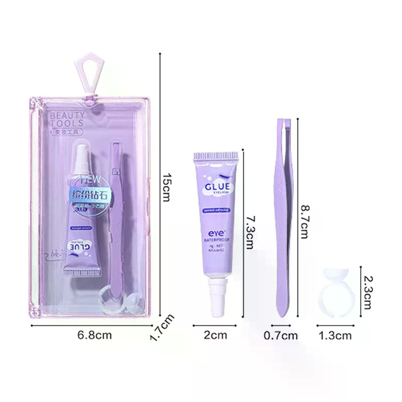 Eyelash Glue With Tweezers Set - огляд і ціна Eyelash Extension Eye Irritation