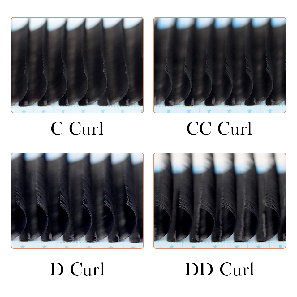 AGUUD 10 Cases/Lot Matte Black - огляд і ціна Eyelash Extension Russian