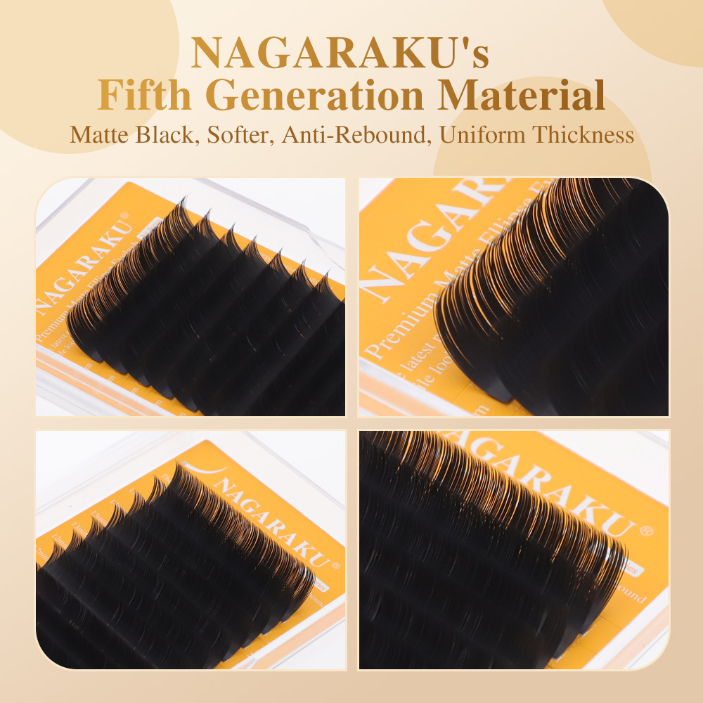 NAGARAKU New Air Series Premiu - огляд і ціна Eyelash Extension Human Hair